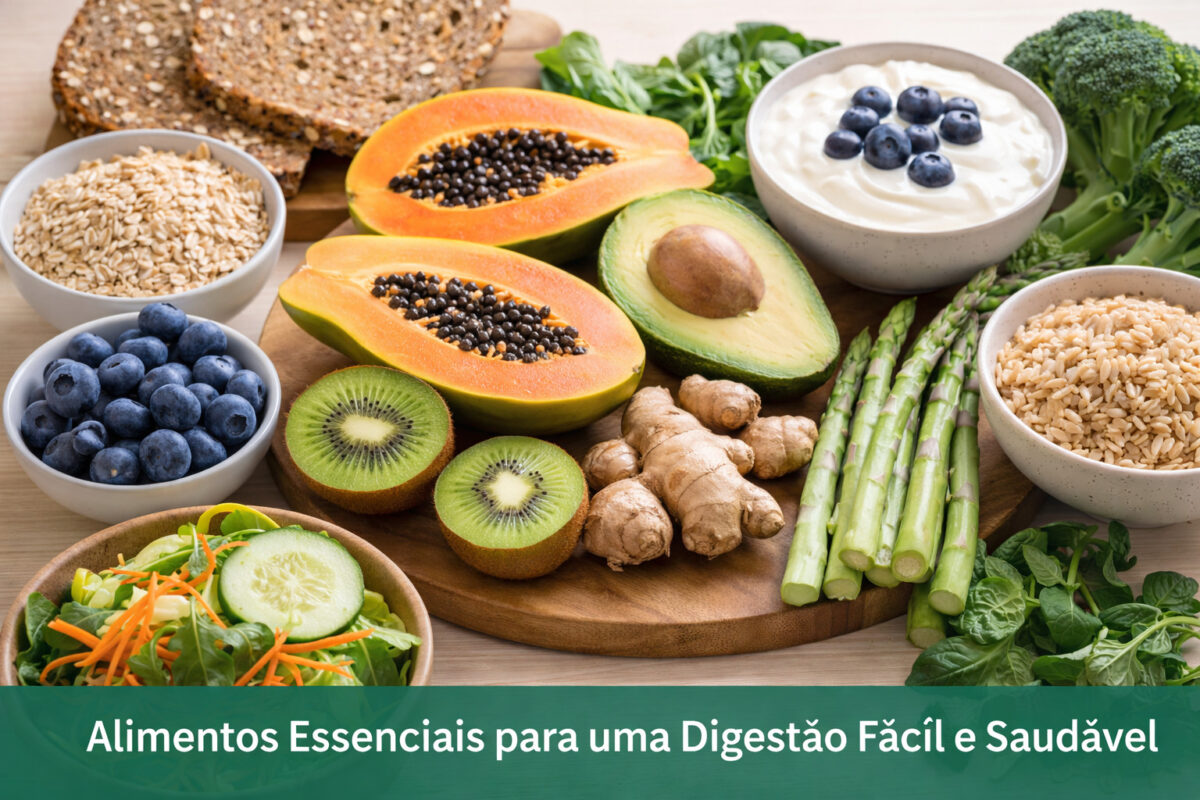 Alimentos Essenciais para uma Digestão Fácil e Saudável