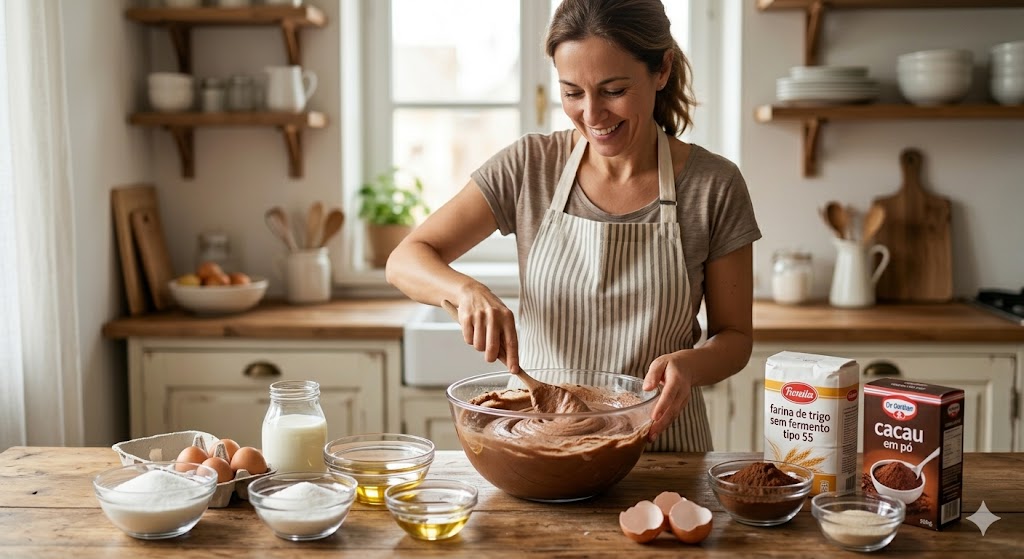 Bolo de Chocolate e Caramelo Salgado: A Combinação Perfeita de Fofura e Sabor