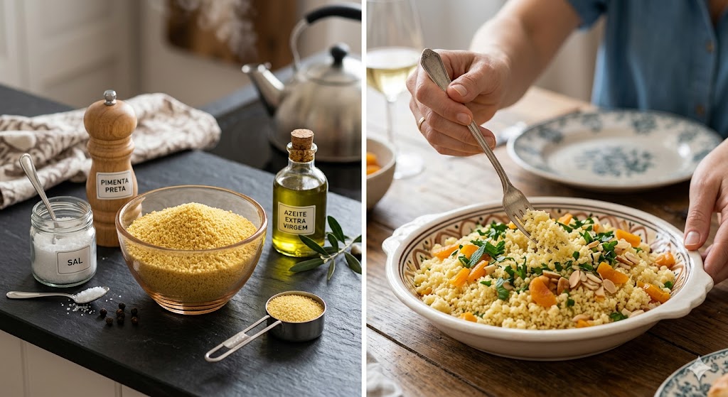 Como Cozinhar Cuscuz em 5 Minutos (E Ficarem Sempre Soltos)