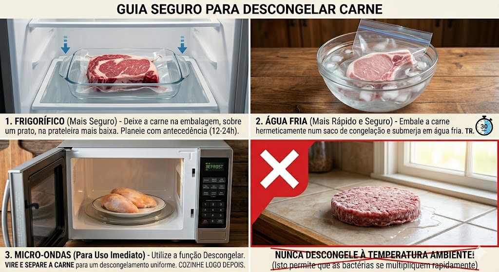 Descongelar Carne Rápido: Dicas Essenciais e Eficazes em Cozinha Descongelar Carne Rápido: Dicas Essenciais e Eficazes