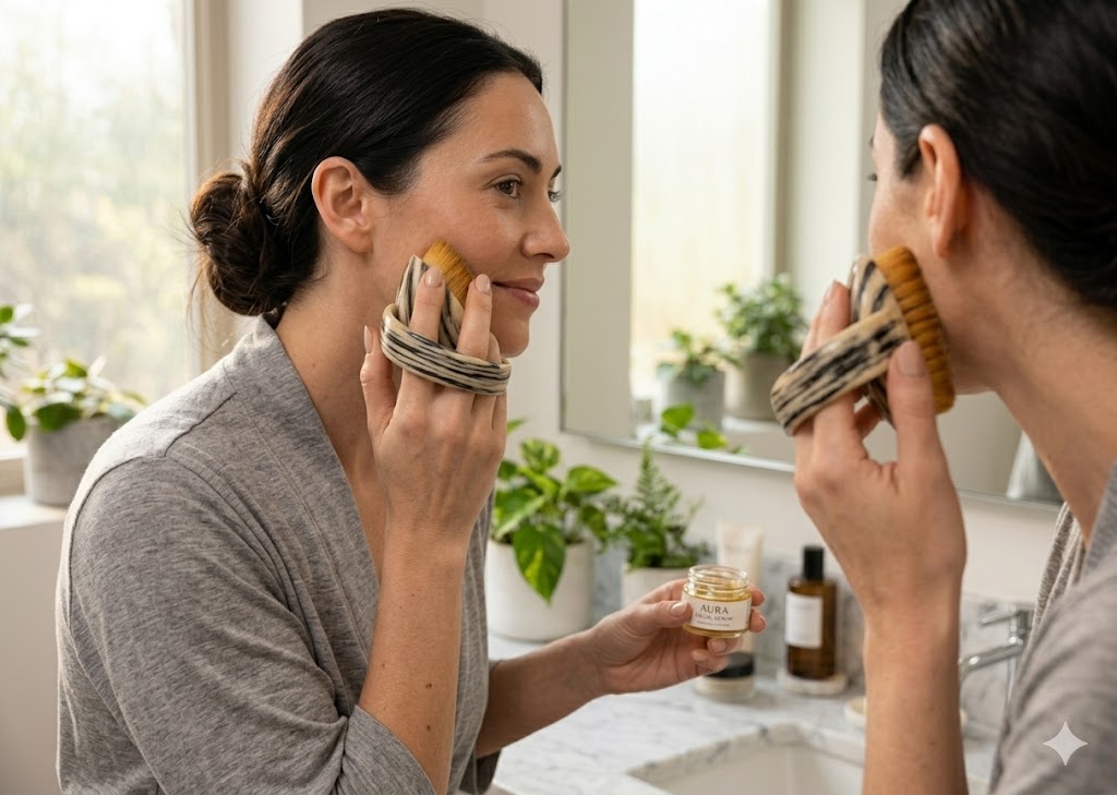 Escova de Contorno Linfático Facial: Das Origens Ancestrais ao Ritual de Beleza Moderno